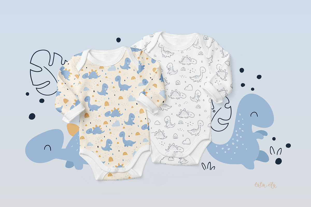 Cute dinosaurs, an Animal Illustration by tata_ota (Photo 9 of 12)