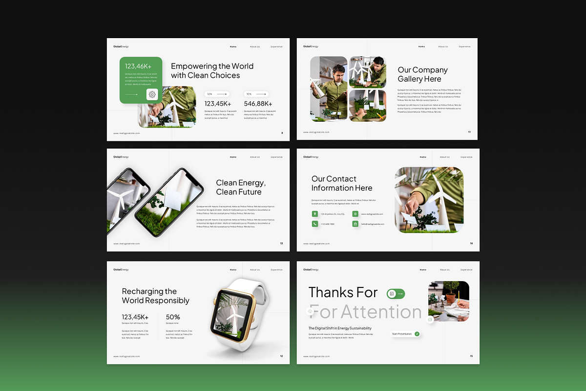 Global Energy Sustainability, a Presentation Template by Annora Studio (Photo 3 of 7)
