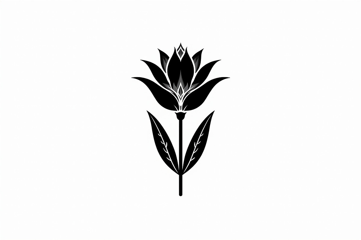 Black Floral Silhouette Set, an Illustration by balal (Photo 10 of 21)