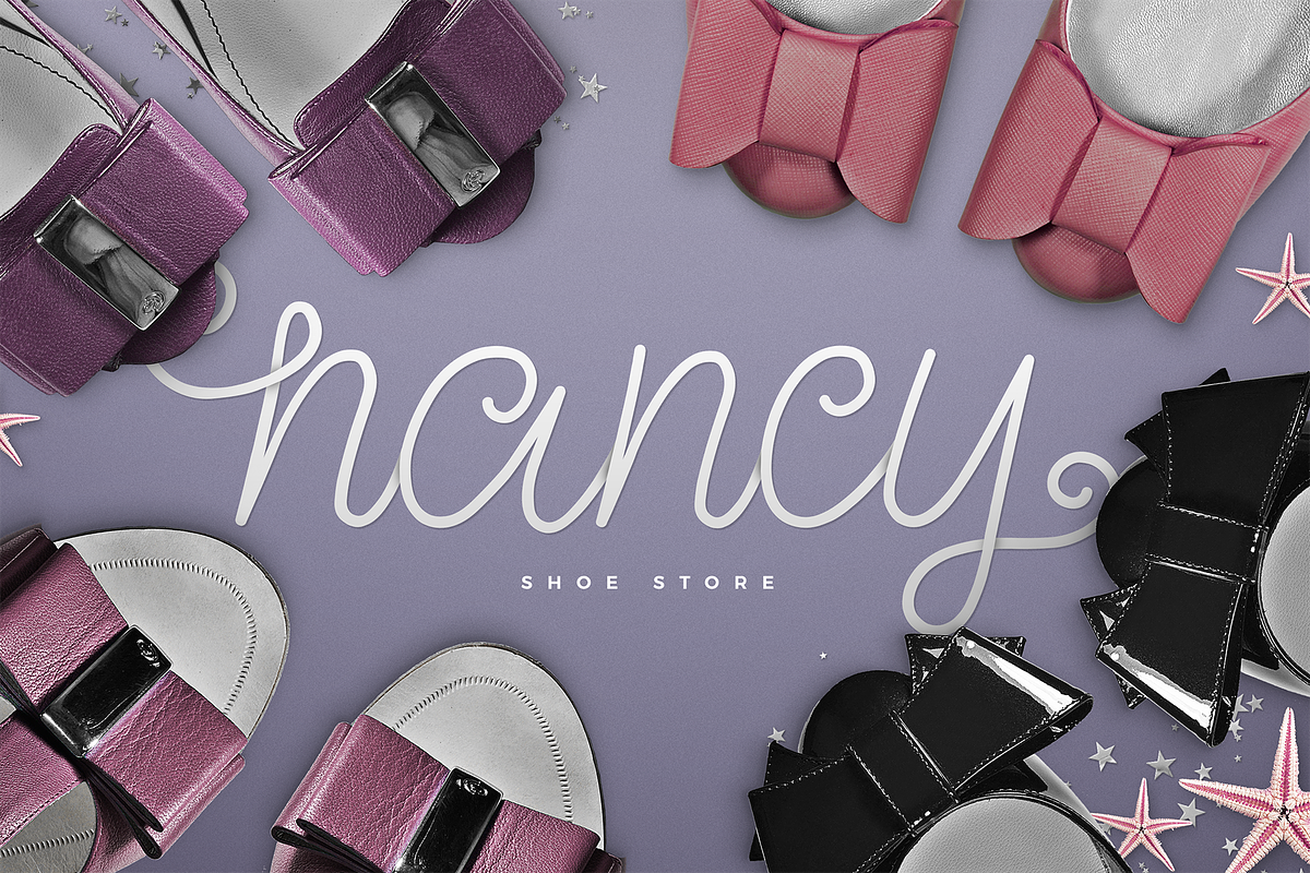 Celeia - Romantic font preview 5
