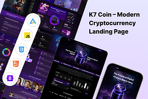 K7coin Cryptocurrency HTML Template