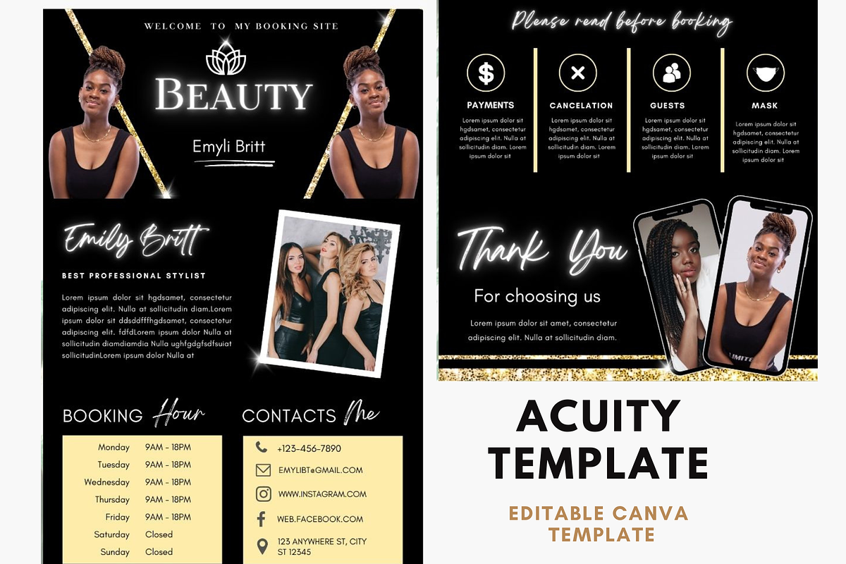 Acuity Scheduling Template, a Templates & Theme by TimCanvaTemplate (Photo 5 of 5)