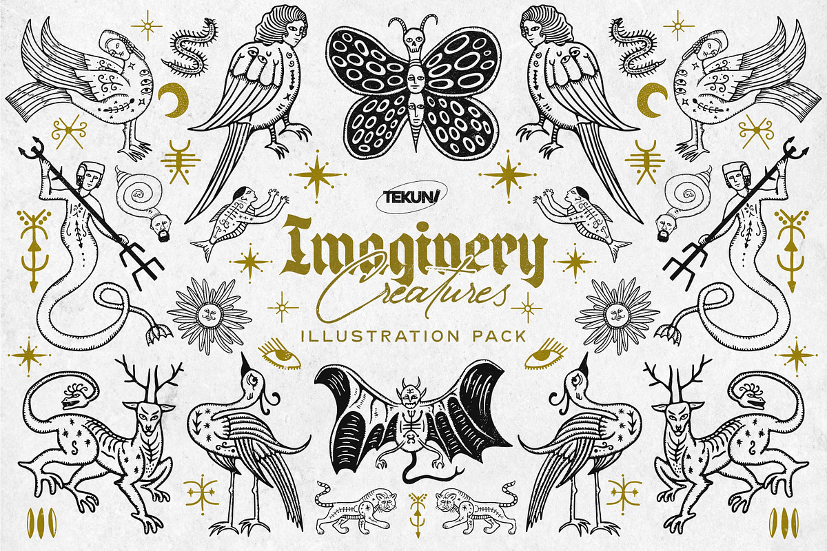 Imaginary Creatures Illustration, an Illustration by Tekuni (Photo 1 of 14)