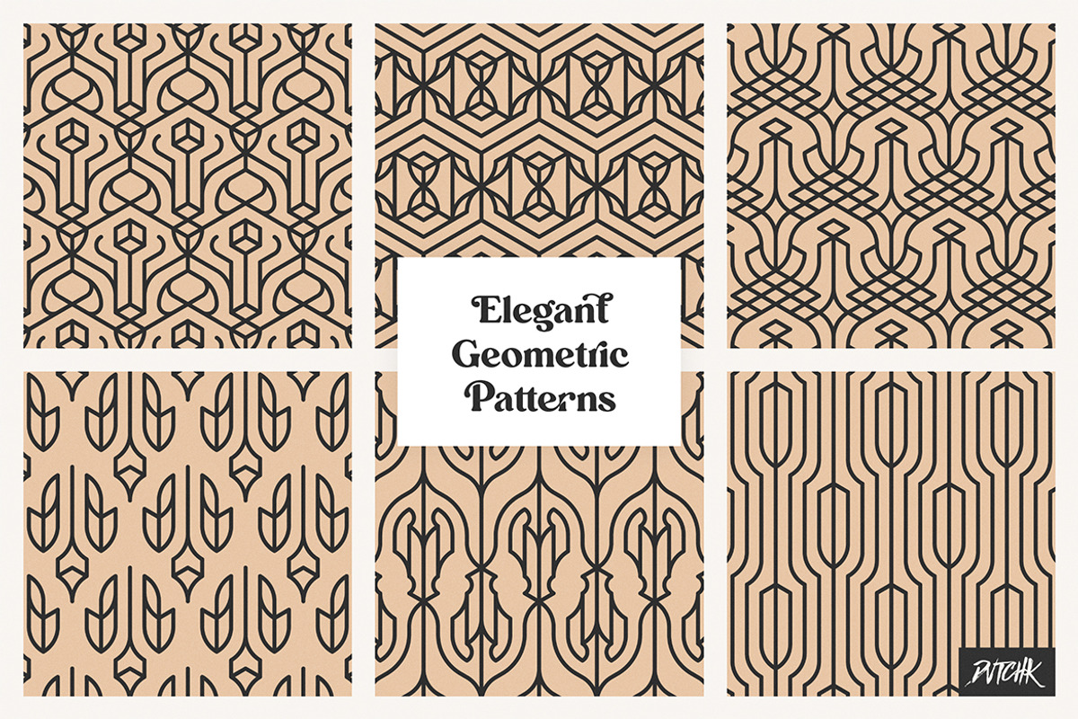 Elegant Geometric Patterns | V 09, a Pattern Graphic by dvtchk (Photo 4 of 5)