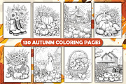 Autunm Coloring Pages, an Illustration by Design House (Thumbnail 1 of 2)