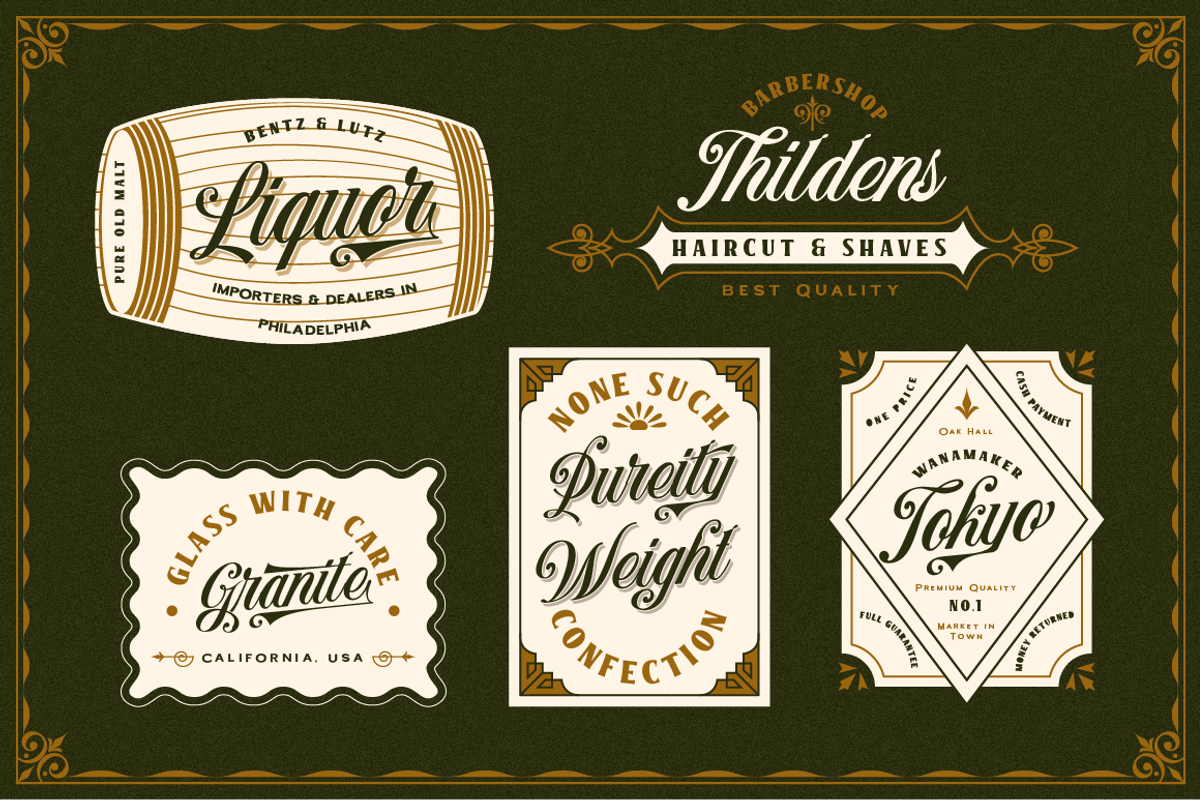 Benford Font Collections + Extras, a Script Font by Angin Studio (Photo 11 of 13)