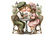 Romantic Couple Clipart JPG, a Person Illustration by Memories By Lea (Thumbnail 13 of 18)