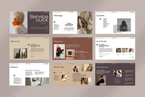 Service Guide Template CANVA