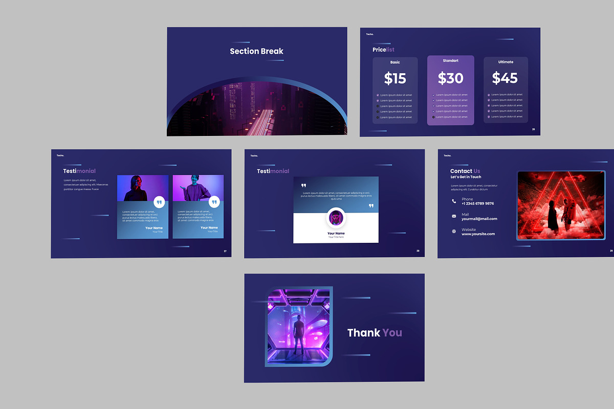 Techo Presentation PPT, a Presentation Template by Recreative (Photo 6 of 6)