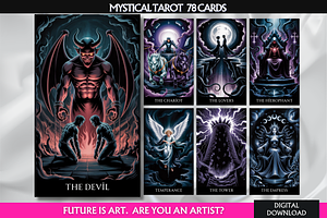 Mystical Tarot Cards Deck
