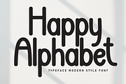 Happy Alphabet | Script Font, a Script Font by Scratchones (Thumbnail 1 of 8)