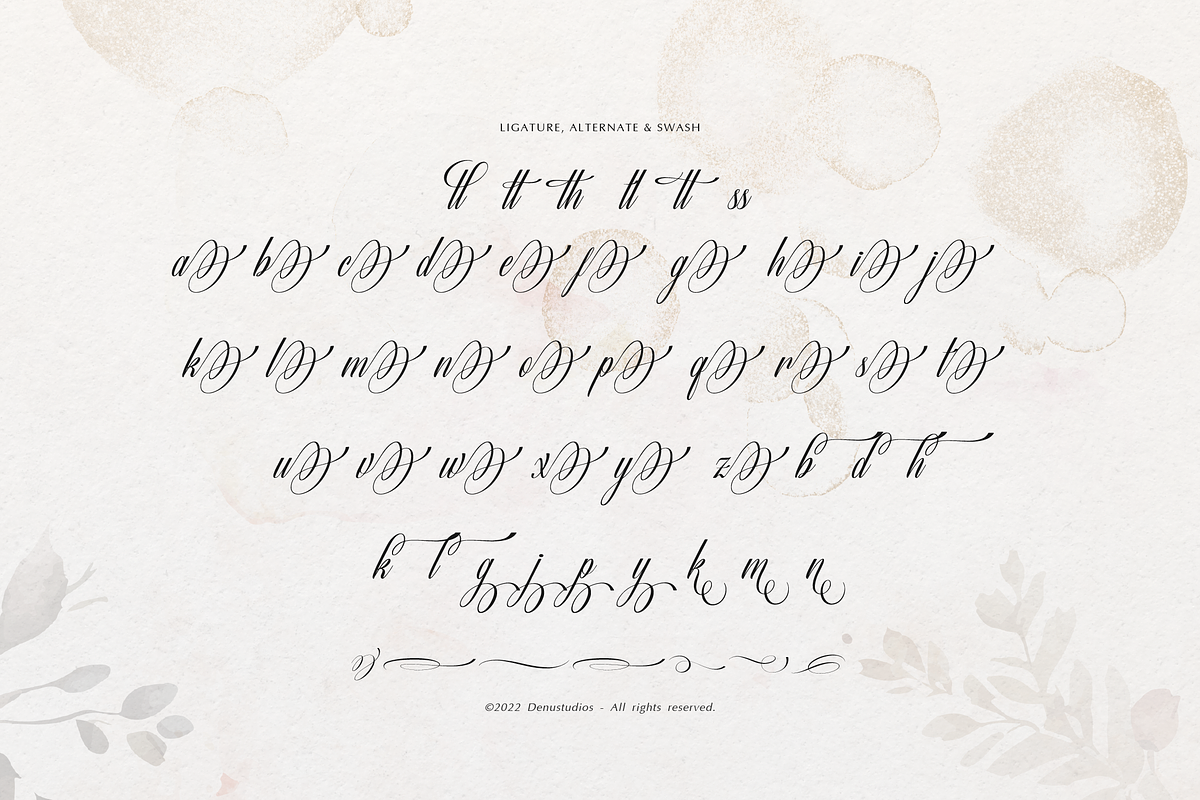 Miss Roderick | Wedding Calligraphy, a Script Font by Denustudios (Photo 12 of 12)