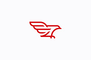 Logo Eagle Airplane Transportation, a Branding & Logo Template by Signatoro (Thumbnail 1 of 2)