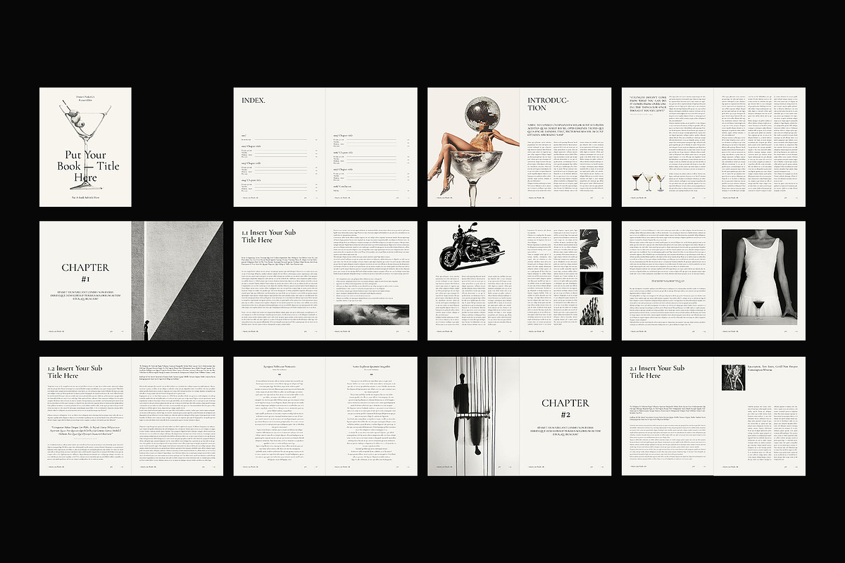 Book Title Layout Design Template, a Brochure Template by ArtisanaAura (Photo 19 of 21)