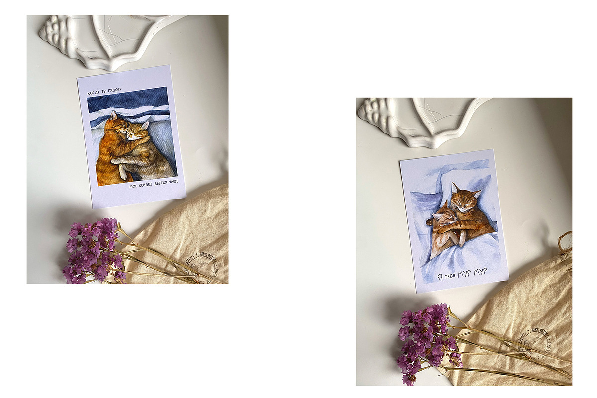 Watercolor Clipart, Cat Clipart png, an Object Graphic by KomtsyanTatyanaArt (Photo 3 of 5)