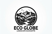 60 Eco Globe Landscape Silhouette, a Technology Illustration by Amazin_art (Thumbnail 28 of 44)