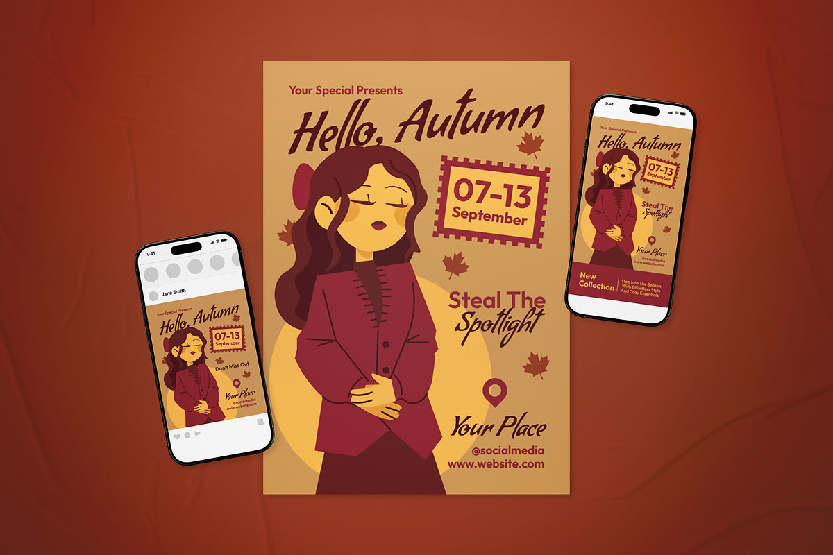 Autumn Fashion Sale Event Flyer Set, a Flyer Template by The Good Store (Photo 1 of 2)