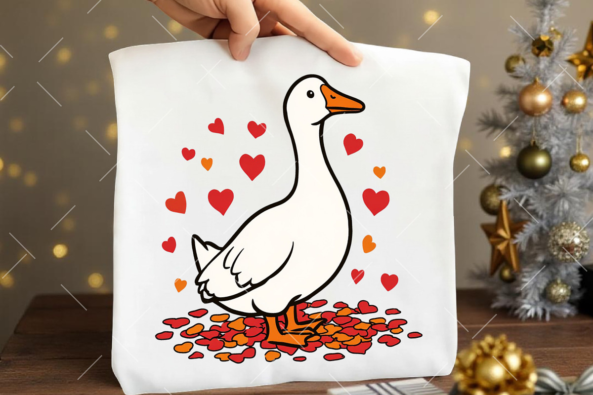 Goose Valentine Clipart, an Illustration by OK Design (Photo 6 of 6)