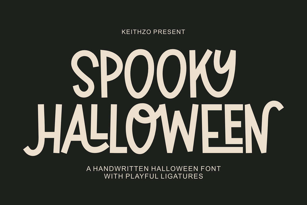 Spooky Halloween - Halloween Font, a Sans Serif Font by Keithzo (Photo 1 of 10)