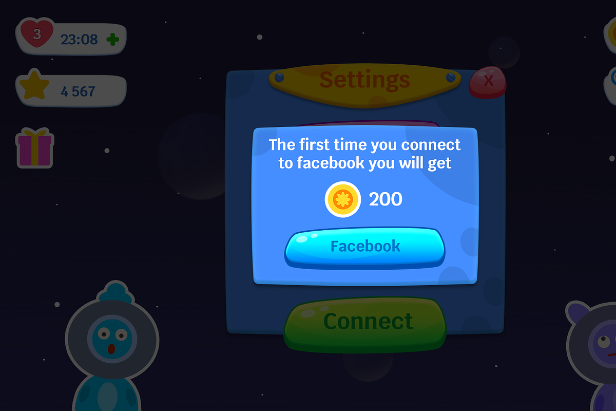 Space Word, Game UI, Mobile Casual, an Object Graphic by KartInnka (Photo 4 of 19)