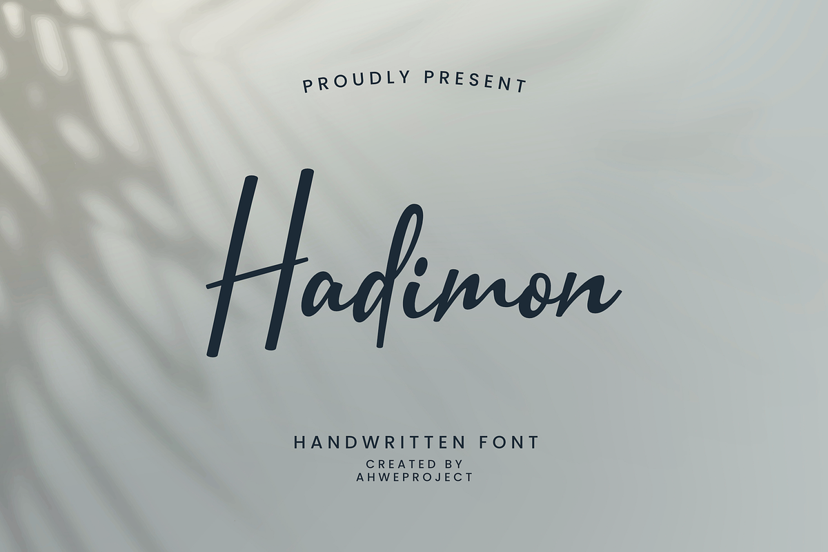 Hadimon, a Handwritten Font by ahweproject (Photo 1 of 13)