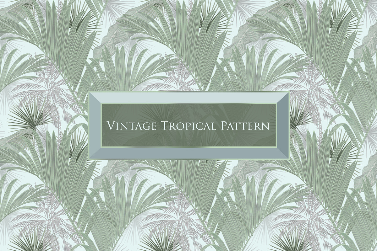 Tropical vintage pattern, a Pattern Graphic by ANAKOTO (Photo 2 of 24)