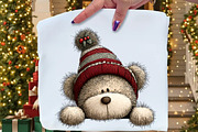 Christmas Teddy Bear Clipart, an Illustration by Craft Nest (Thumbnail 4 of 11)