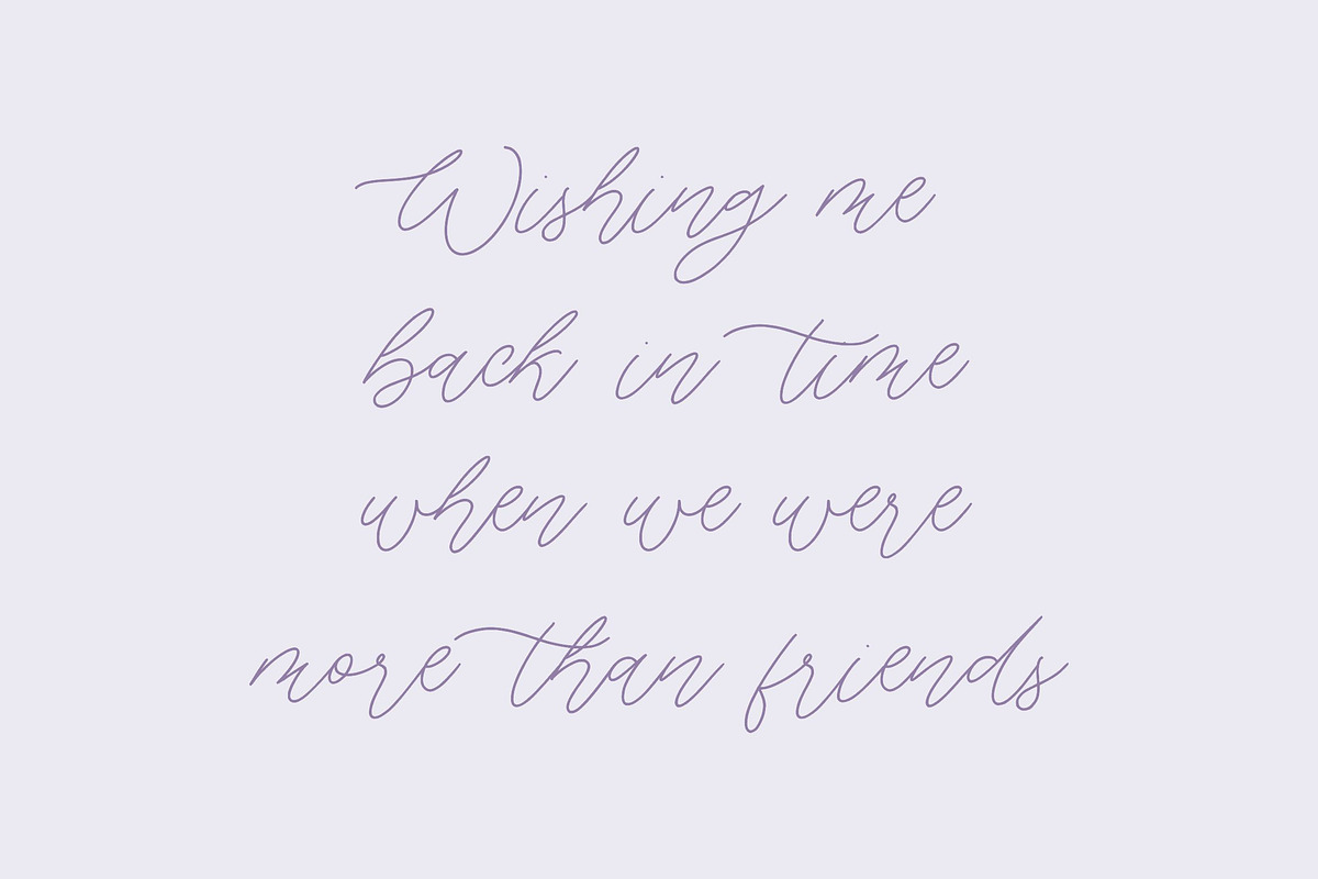 Fairy Lavender - Monoline Font, a Script Font by Balpirick Studio (Photo 2 of 7)