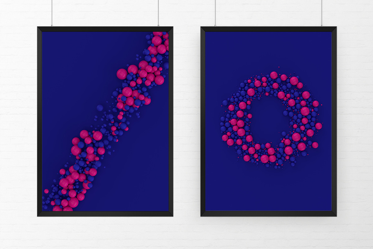 Abstract 3D Rendering Of Spheres, a Wallpaper Graphic by BIBIART (Photo 4 of 13)