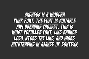 Skengos - Funky & Punk Font, a Sans Serif Font by QR Design Studio (Thumbnail 4 of 6)