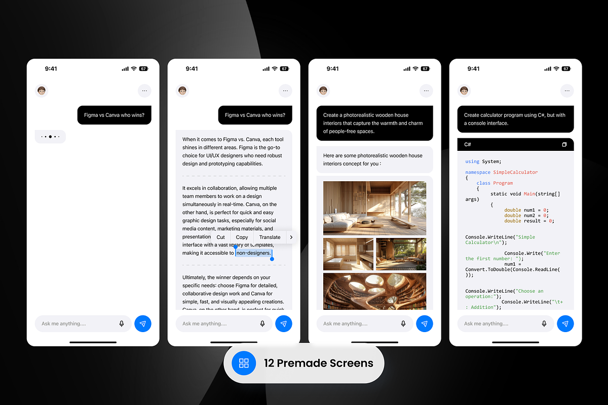 Convo - AI Chat Mobile App, an App Template by SLAB! Design (Photo 5 of 5)