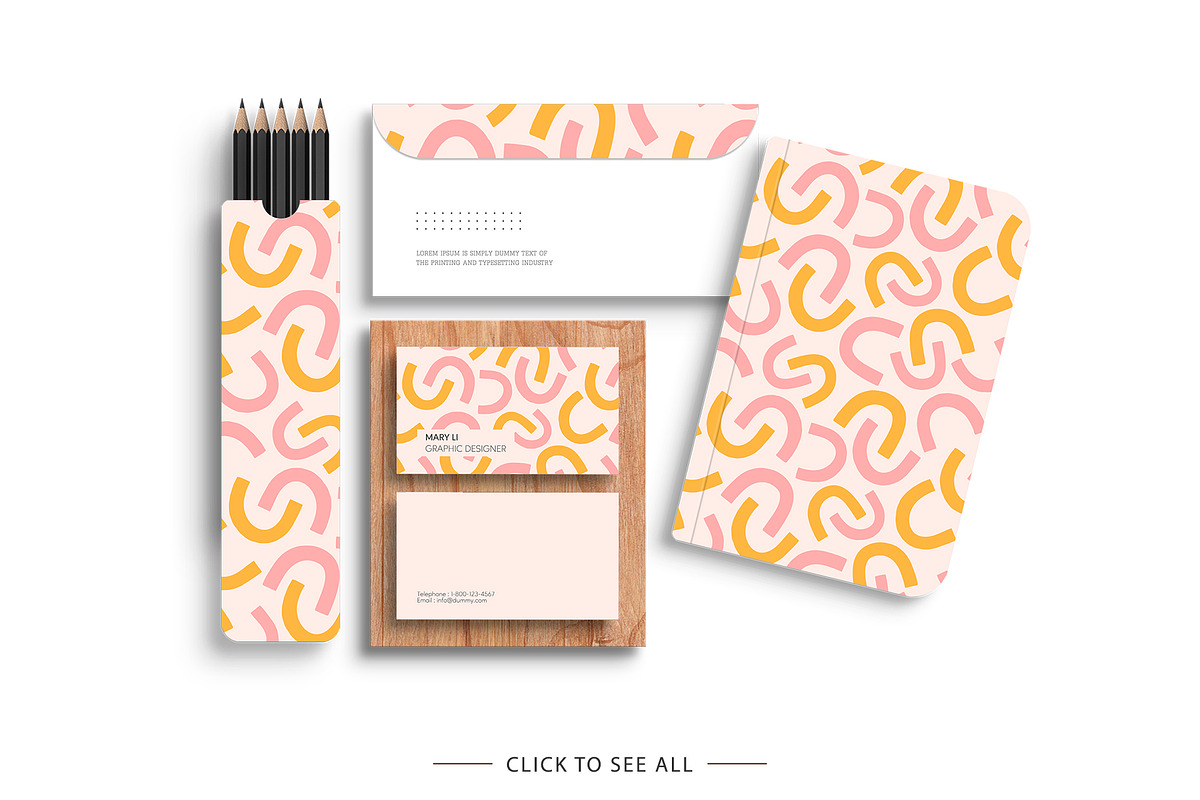 Abstract colorful patterns, a Pattern Graphic by hanifa_design (Photo 2 of 7)