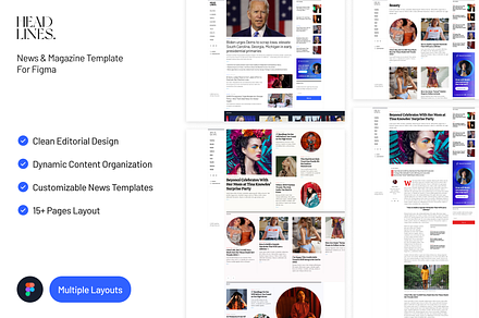 Headlines - News & Magazine Template