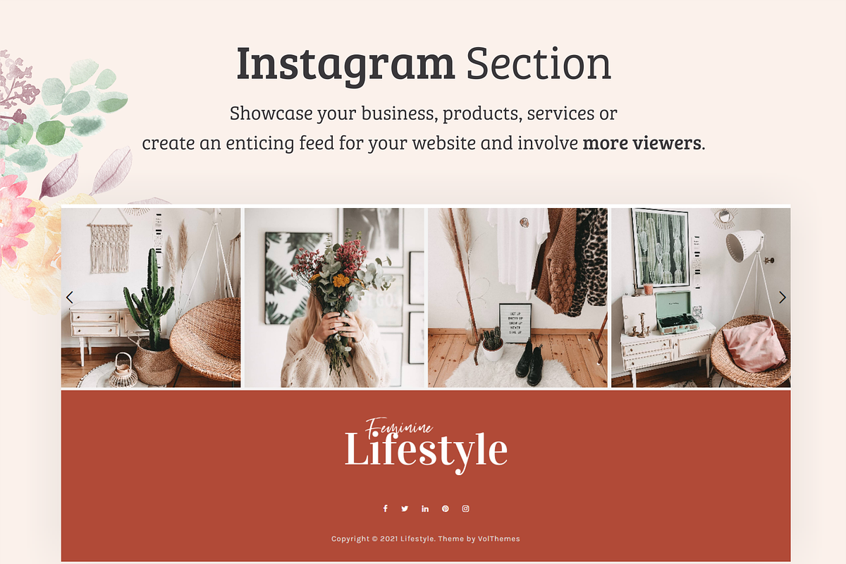 Feminine Pro WordPress Theme preview 6