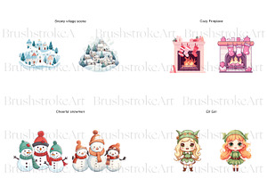 Cute Christmas Clipart, Santa Claus