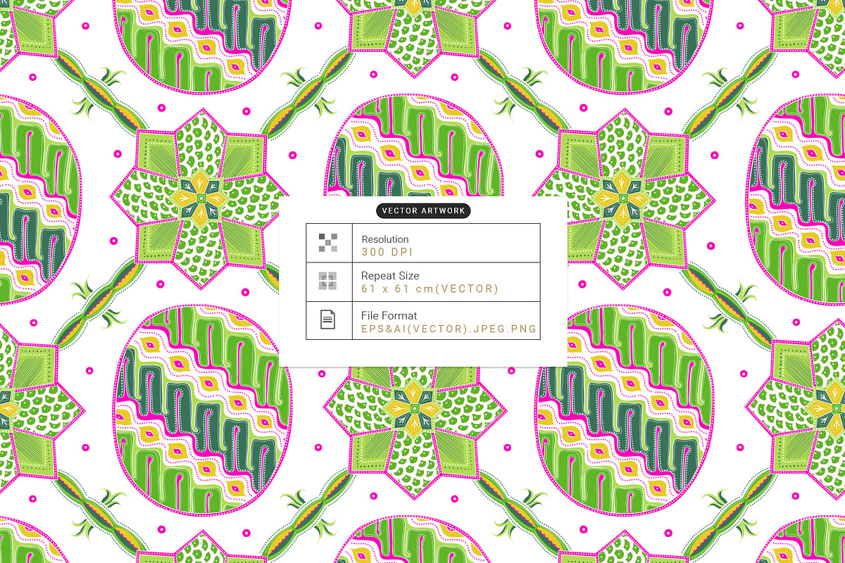 Nusari, Luxury Mod Batik-Vector Art!, a Pattern Graphic by TSTUDIO (Photo 5 of 14)