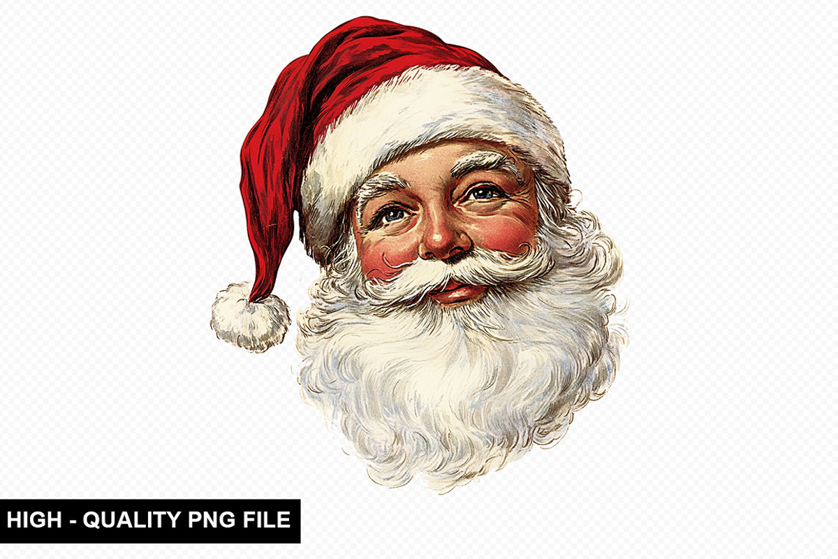 Vintage Santa Clipart Bundle, an Illustration by crative8112 (Photo 10 of 11)