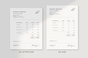 Minimal Invoice Template Canva, a Stationery Template by frommakertomaker (Thumbnail 3 of 5)