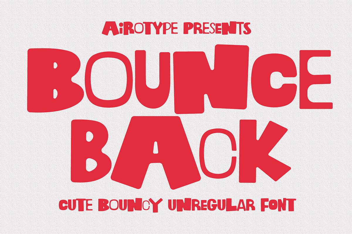 Bounce Back All Caps Random Font, a Sans Serif Font by Airotype (Photo 1 of 11)