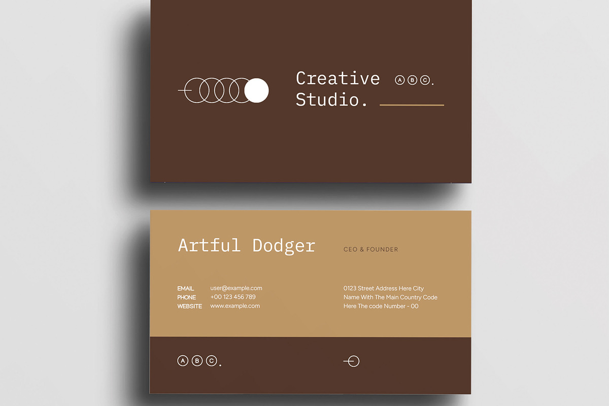 Professional Business Card Template, a Business Card Template by MightyDesign (Photo 3 of 6)