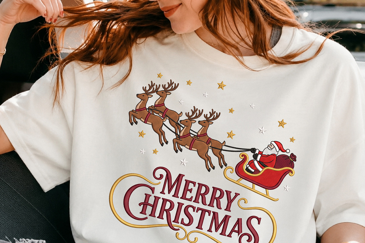 Merry Christmas Santa Reindeer PNG, an Object Illustration by DreamCafeArt (Photo 3 of 6)