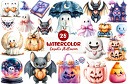 Coquette Halloween Clipart, an Illustration by CreationArt (Thumbnail 1 of 5)