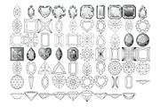 Diamonds Set 1 Procreate Brush Stamp, a Brush Add-On by Disasterology Ink (Thumbnail 4 of 10)