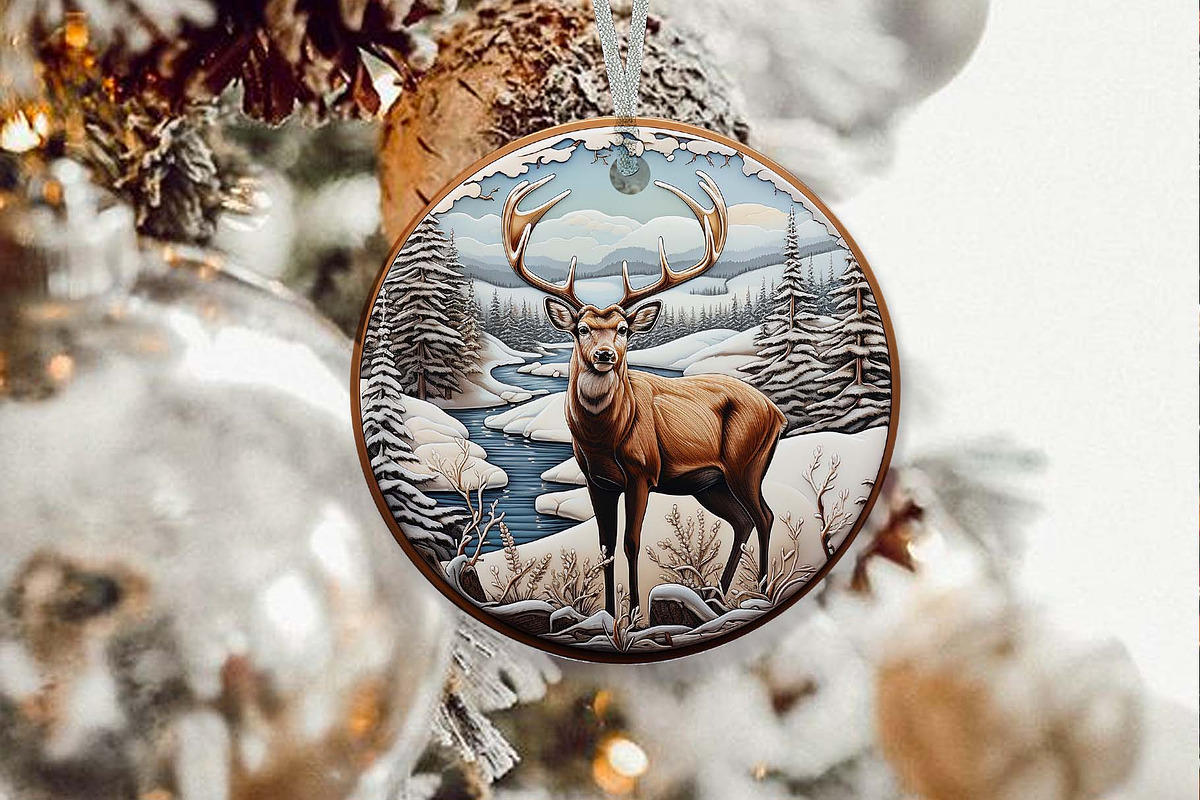 Christmas Ornament Bundle 3d, an Illustration by Moon Studio (Photo 6 of 6)