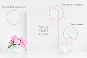 8x10 print mockup 16x20 4:5 peonies, a Print Template by Grace White (Thumbnail 2 of 4)