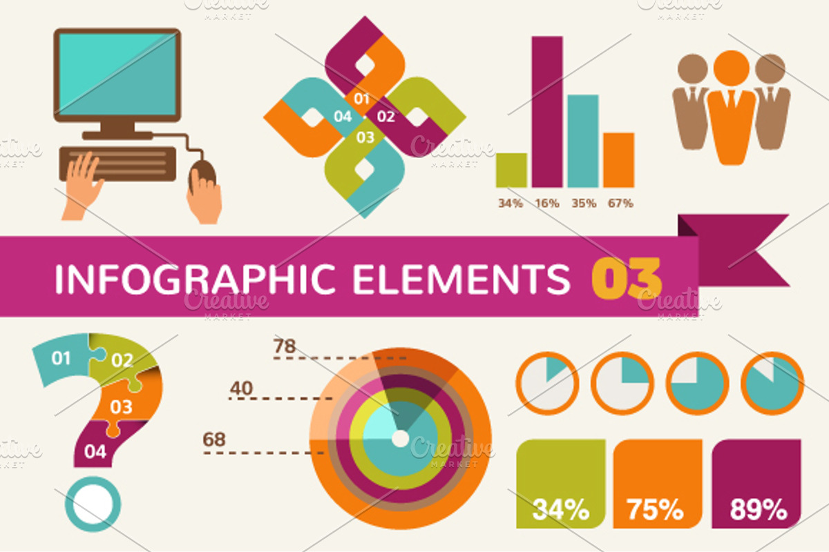 Infographic elements & icons 3, a Finance Illustration by Marish (Photo 1 of 3)