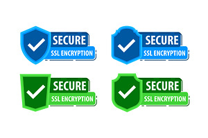 Secure connection. SSL shield