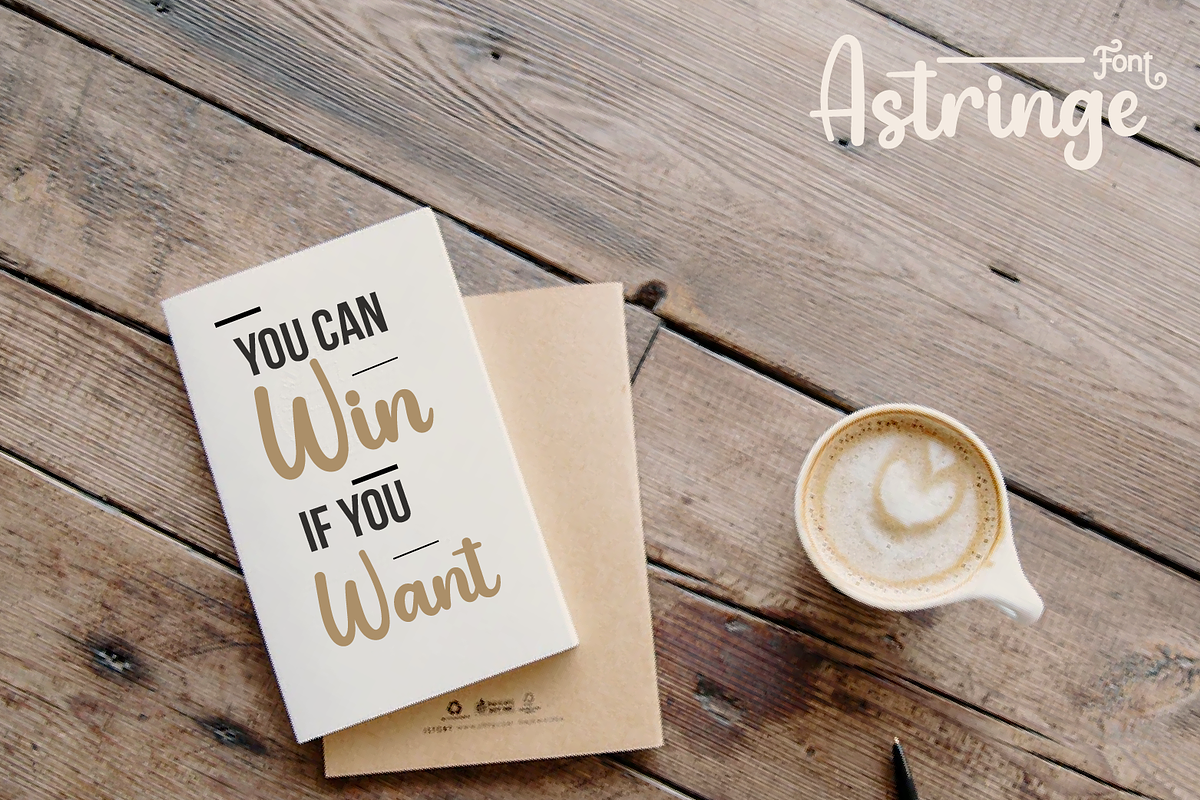 Astringe, a Script Font by twinstd (Photo 9 of 10)