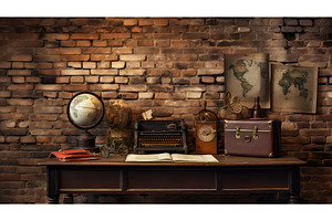 workspace desk home background ai, a Technology Photo by pikepicture