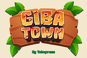 GIBATOWN, a Sans Serif Font by TokoPress (Thumbnail 1 of 10)